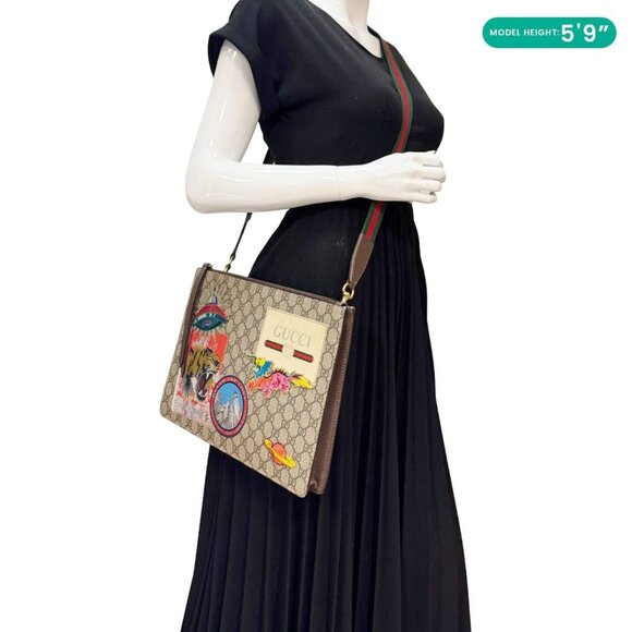 Gucci  Original Courrier Web GG Canvas Messenger Bag Beige 474083 - Picture 2 of 16